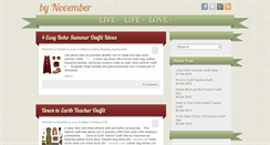 Desktop Screenshot of bynovember.com