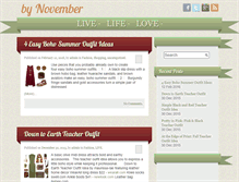 Tablet Screenshot of bynovember.com